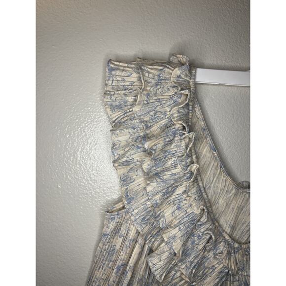 EXPRESS Womens Ruffle Bust Tank Top Small Cottagecore Whimsy Coquette Blouse NWT - Picture 4 of 6